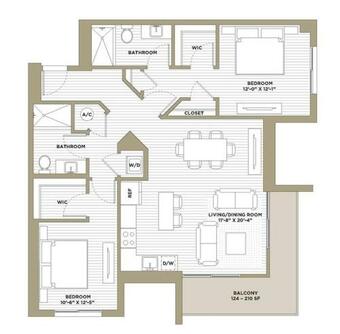 Apartment 2bd Stylish & Modern Condo At Design District Pool